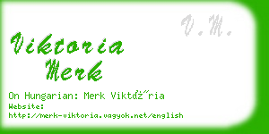 viktoria merk business card